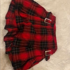 Justice plaid skirt